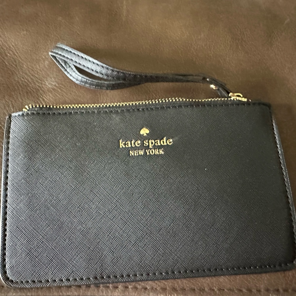 Kate Spade Black Wallet with Wrist Strap